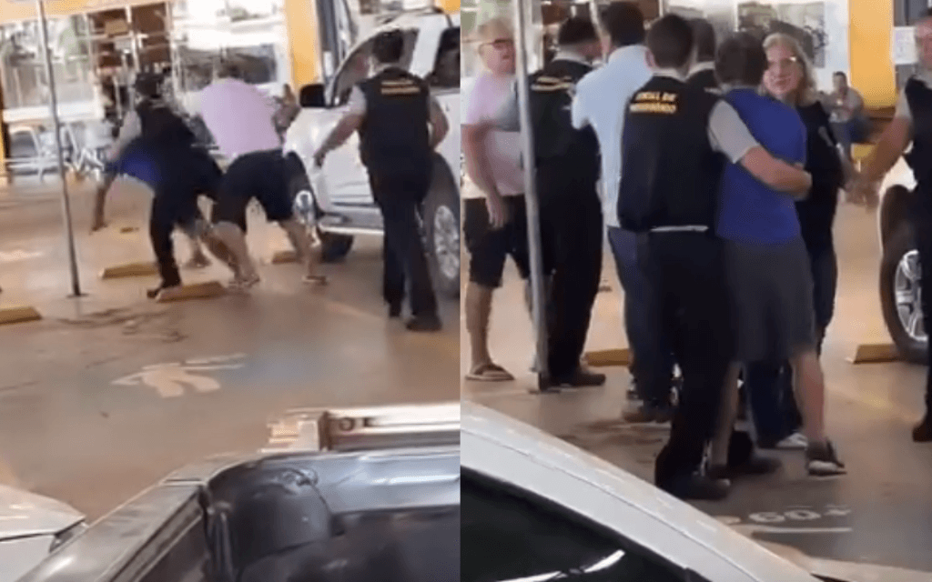 Idosos saem no soco em estacionamento de mercado em MT; veja vídeo ...